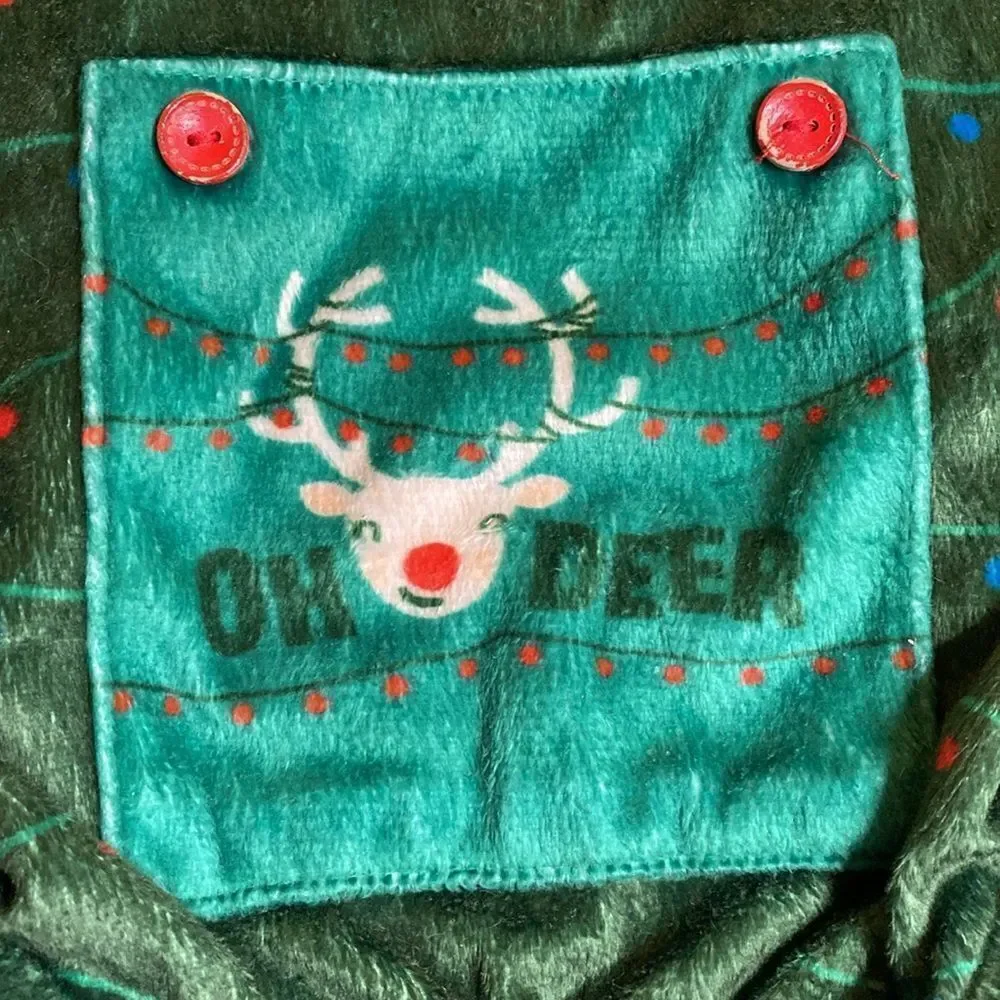 'OH DEER' Christmas Holiday Dog Pajamas